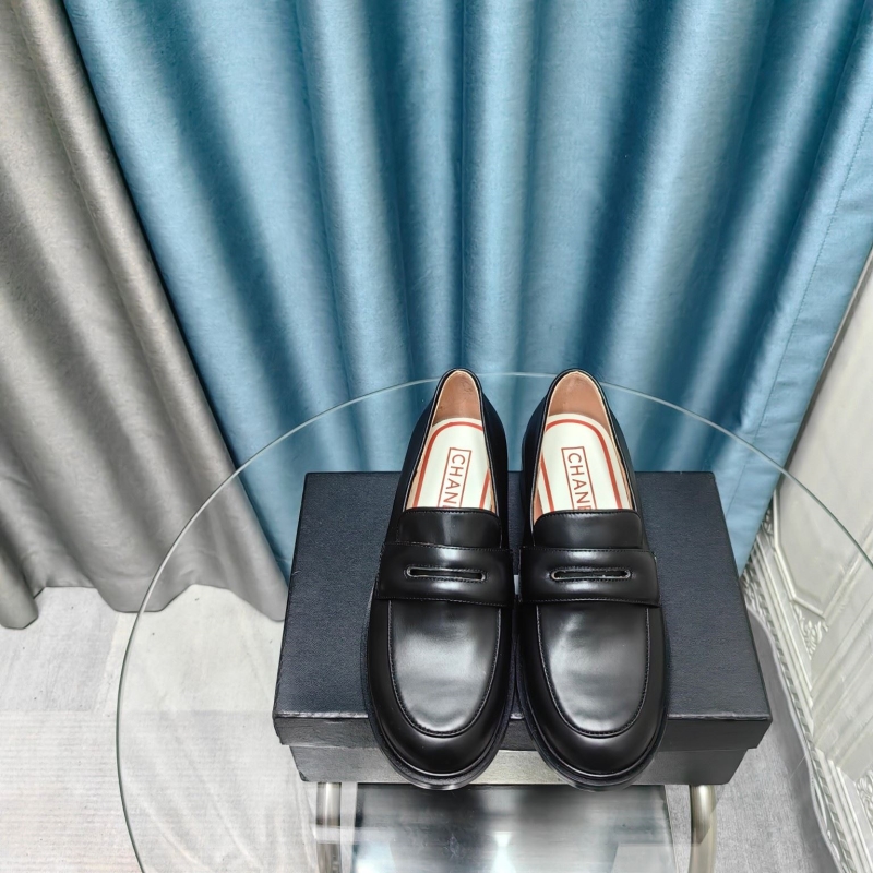 Ch*el leather shoes